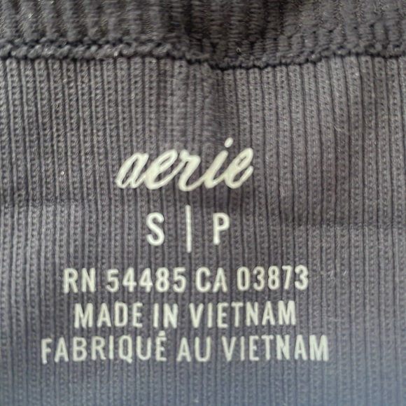 aerie | black ribbed bralette S - Picture 3 of 3